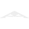 Ekena Millwork Pitch Cornelia Architectural Grade PVC Gable Pediment, 60"W x 15"H x 1"P (6/12) GPP060X015X100CRN - alternate 4